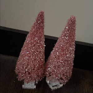 Sparkling Pink Decorative Trees